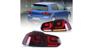 Tuled Volkswagen Golf VI tagumine Dynamic LED punane
