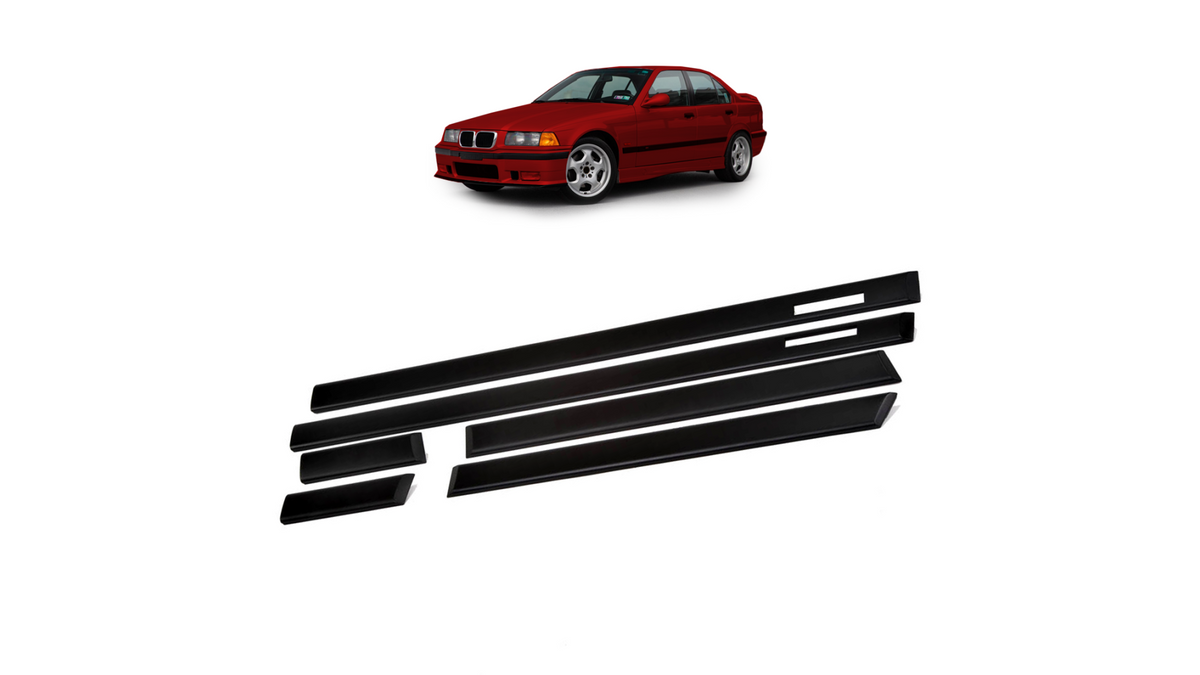 Trim BMW 3 E36 külje 6pcs. must