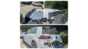Spoiler Volkswagen Golf 7 läikiv must
