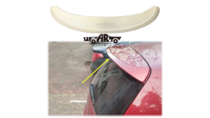 Spoiler Volkswagen Golf VI läikiv must