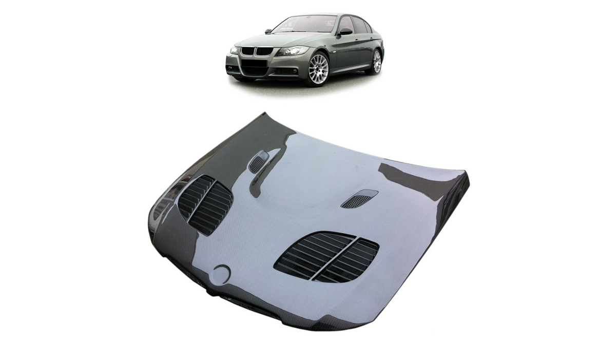 Kapoti BMW 3 E90 E91 koos Õhu Vent Carbon