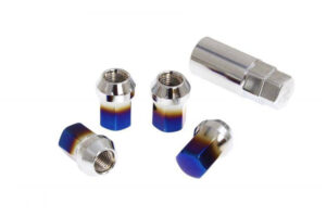 Rattapoldid Alu M12x1.5 Closed Titanium sinine