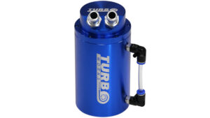 Oil catch can TurboWorks 0.7L 15mm sinine