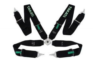 Sport turvavööd 4p 3" must Takata Replica harness