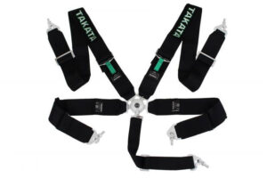 Sport turvavööd 5p 3" must Takata Replica harness