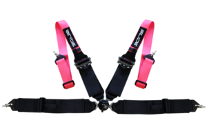 Sport turvavööd Slide Quick 4p 2"+3" roosa-must
