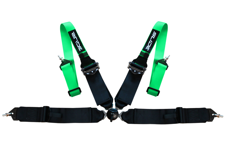 Sport turvavööd Slide Quick 4p 2"+3" roheline-must