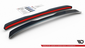 Spoiler Cap Audi A3 8L Läikiv must