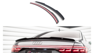 Spoiler Cap Audi A8 D5 S-Line Läikiv must