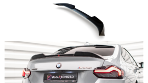 Spoiler Cap BMW 2 G42 G87 3D Läikiv must