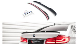 Spoiler Cap BMW 5 G30 v.1 Läikiv must