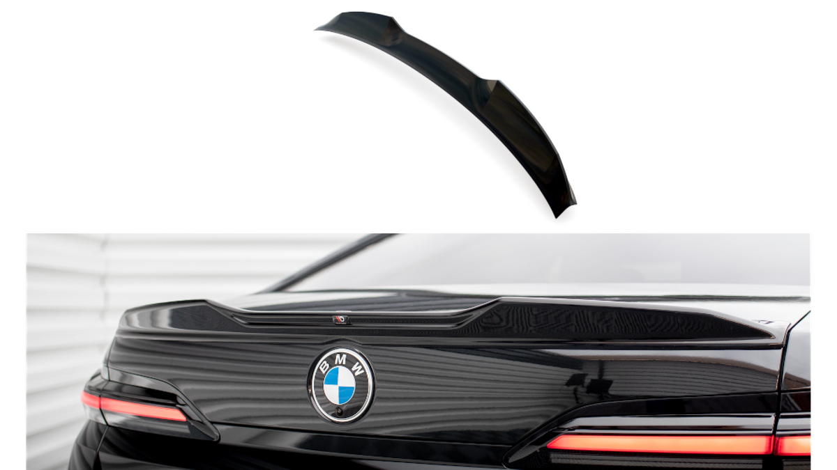 Spoiler Cap BMW 7 G70 M-Pack 3D Läikiv must