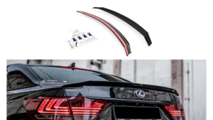 Spoiler Cap Lexus LS IV Facelift Läikiv must