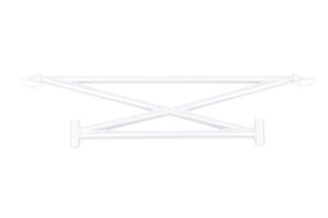 Xbrace Strut bar BMW 3 E46 Coupe Sedan Touring valge