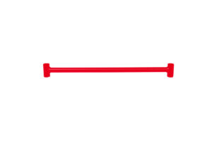 Tagumine alumine Strut bar Honda CRX 2 punane