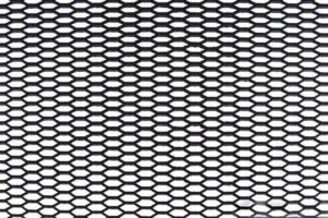 ABS mesh Iluvõre Honey Comb must 120x40cm 21x6mm