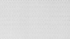 ALU mesh grill Diamond hõbedane 100*33cm 6*3mm