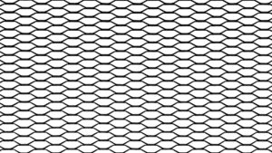 ALU mesh grill Honey Comb must 100x33cm 16x12mm