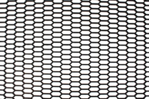 PU mesh Iluvõre Honey Comb must 120x40cm 28x9mm