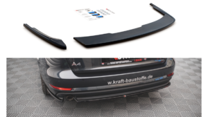 Splitter Audi A4 B9 Avant tagumine külje Läikiv must