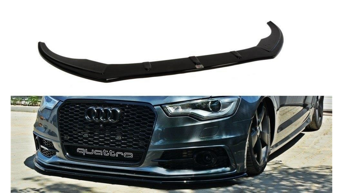Splitter Audi A6 C7 S-Line esi v.1 Läikiv must