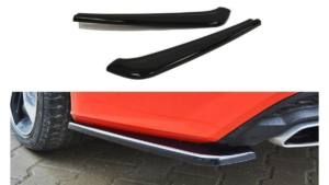 Splitter Audi A7 C7 Facelift S-Line tagumine külje Läikiv must
