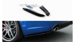 Splitter Audi RS4 B7 tagumine külje v.1 Läikiv must