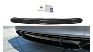 Splitter Audi RS7 Facelift tagumine keskosa Läikiv must