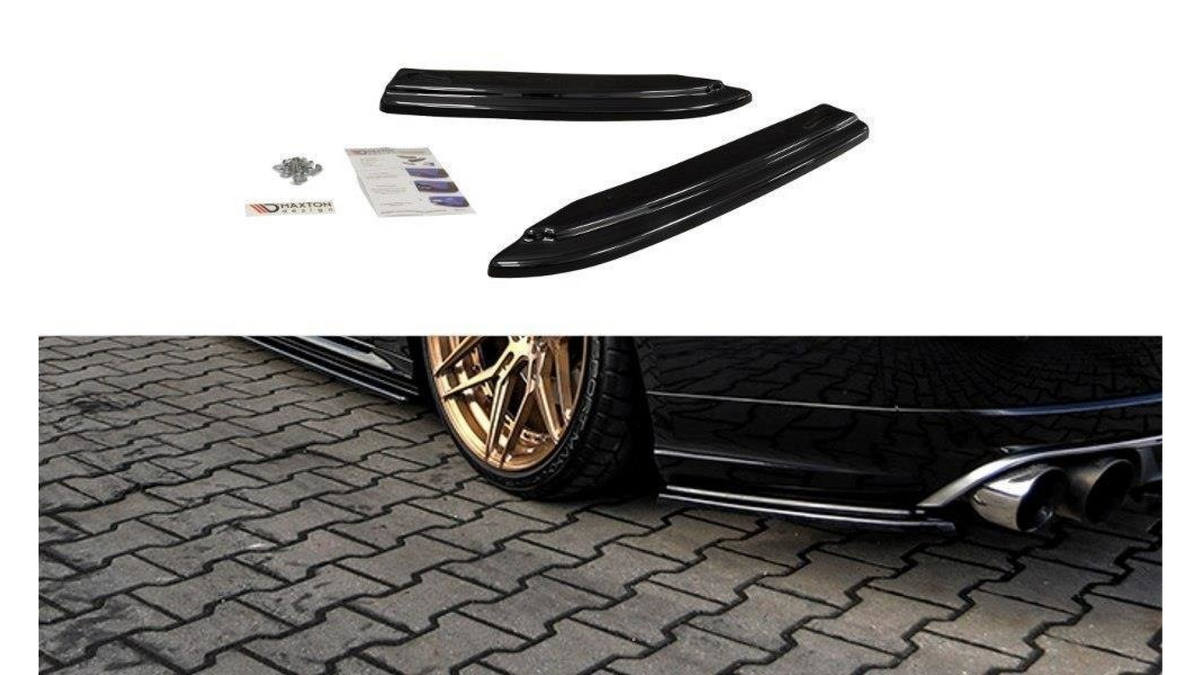 Splitter Audi S8 D4 Facelift tagumine külje Läikiv must