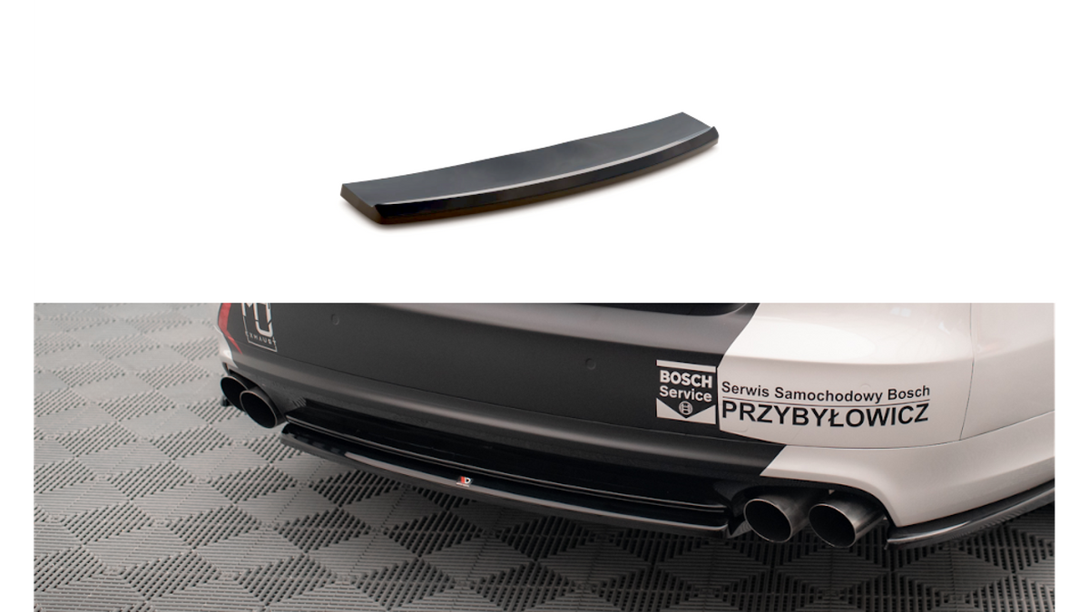 Splitter Audi S8 D4 tagumine keskosa Läikiv must