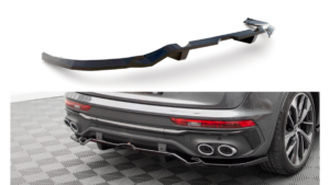 Splitter Audi SQ5 FY Facelift tagumine keskosa Difuusoriga Läikiv must
