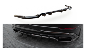 Splitter Audi SQ8 Q8 S-Line Mk1 Facelift tagumine keskosa Difuusoriga v.1
