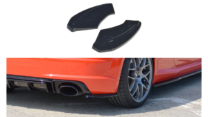 Splitter Audi TT 8J RS tagumine külje Läikiv must
