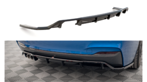 Splitter BMW 2 F22 M-Pack tagumine keskosa Difuusoriga Läikiv must