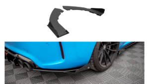 Splitter BMW 2 F87 M-Pack tagumine külje Street Pro must + läikivad Tiivad