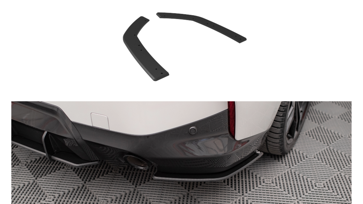 Splitter BMW 2 G42 M-Pack tagumine külje Street Pro must-punane