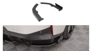Splitter BMW 2 G42 M-Pack tagumine külje Street Pro must-punane + läikivad Tiivad