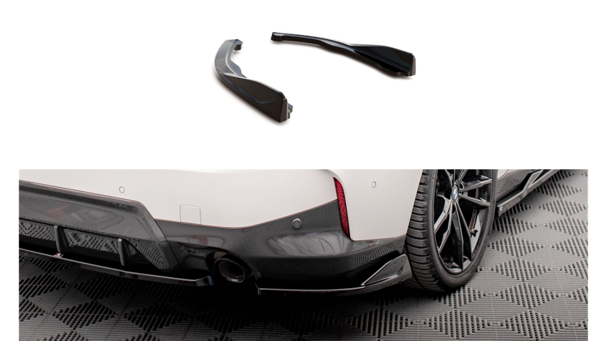 Splitter BMW 2 G42 M-Pack tagumine külje v.1 Läikiv must