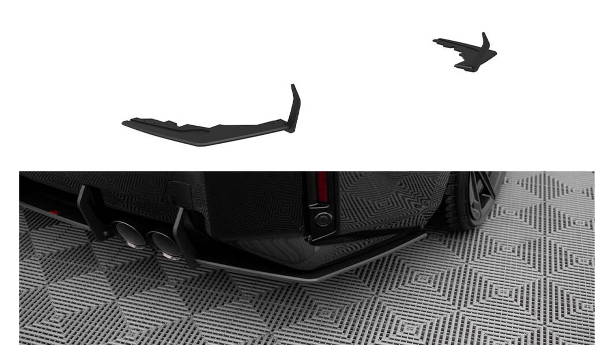 Splitter BMW 2 G87 M-Pack tagumine külje Street Pro v.1 must-punane