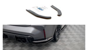 Splitter BMW 3 G80 M-Pack tagumine külje v.1 Läikiv must