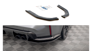 Splitter BMW 3 G80 M-Pack tagumine külje v.2 Läikiv must