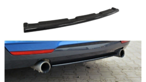 Splitter BMW 4 F32 F36 F33 M-Pack tagumine keskosa ilma Difuusorita Läikiv must