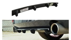 Splitter BMW 4 F32 F36 F33 M-Pack tagumine keskosa Difuusoriga Läikiv must