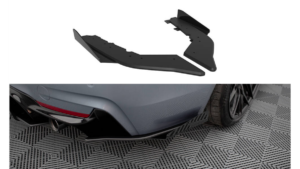Splitter BMW 4 F32 M-Pack tagumine külje Street Pro must + läikivad Tiivad