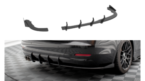 Splitter BMW 4 F36 tagumine külje Street Pro must + läikivad Tiivad