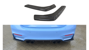 Splitter BMW 4 F82 M-Pack tagumine külje v.1 Läikiv must
