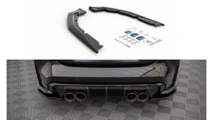 Splitter BMW 4 G82 M-Pack tagumine külje v.1 Läikiv must