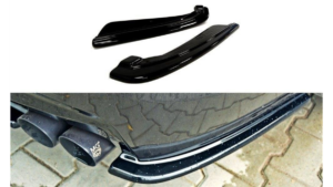 Splitter BMW 5 F11 M-Pack tagumine külje (2 topelt summutiotstega) Läikiv must
