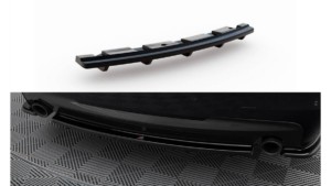 Splitter BMW 5 F11 M-Pack tagumine keskosa 2 ühe summutiotsaga Läikiv must