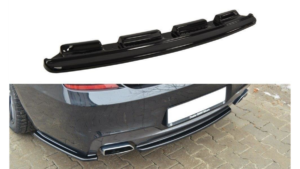 Splitter BMW 6 F06 M-Pack tagumine keskosa ilma Difuusorita Läikiv must